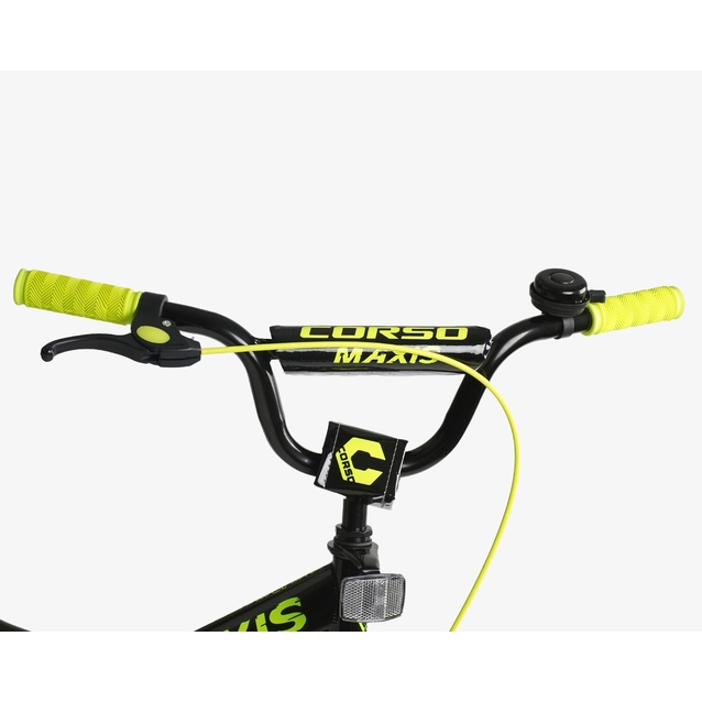 Дитячий велосипед 20 ST Corso «MAXIS» CL-20267 чорно-салатовий фото westvelo.com