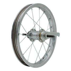 Колесо 14 зад обід нікель, вт. Falcon + к-т