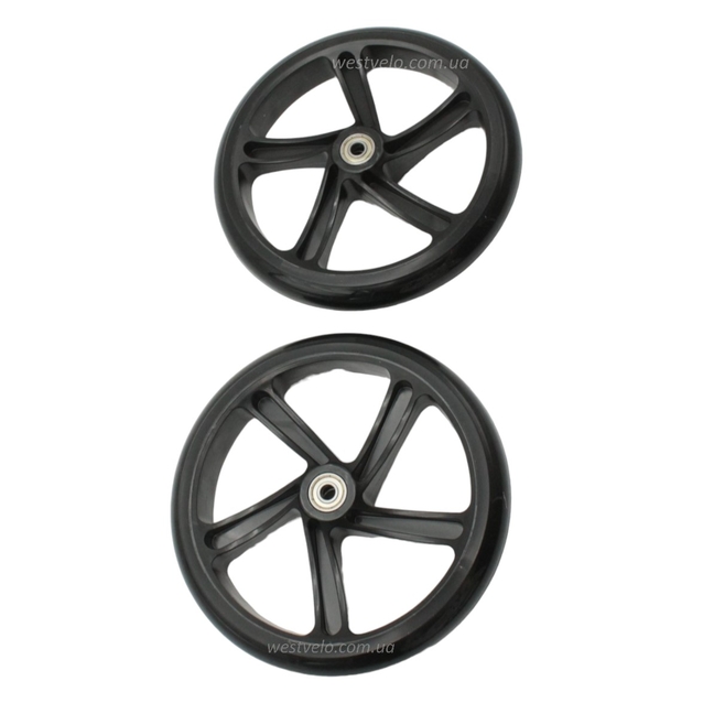 Колесо дитячого 2-х кол. самоката Best Scooter, Ø200мм. поліуретан, чорне фото westvelo.com