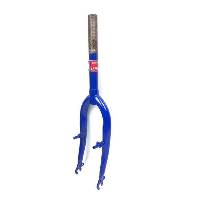 Вилка 16 сталева синя з кріпленням під V-brake, шток L-200mm р.з L-100mm фото westvelo.com