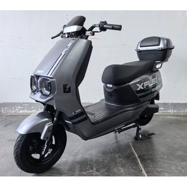 Електроскутер Corso «FLEX» FL-548209 двигун 1500W, акумулятор графеновий 72V/35Ah, сірий + 1 ящик. акум, колеса 10" фото westvelo.com