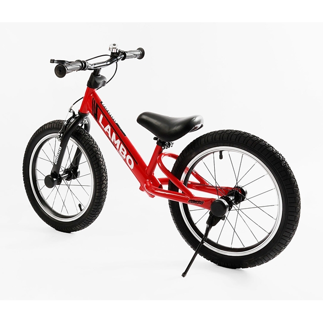 Велобіг 16 Corso надувні колеса, сталева рама «LAMBO» LB-16745 червоний фото westvelo.com
