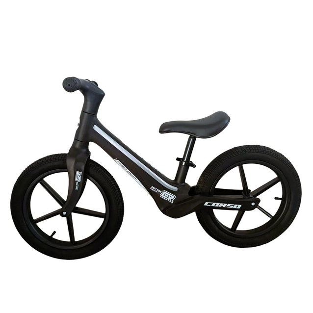 Велобіг 14 Corso надувні колеса, нейлонова рама зі світлом M-20718 чорний фото westvelo.com