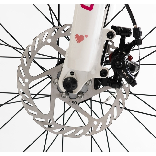 Велосипед 27.5 ST Corso «AMBER» MB-45744 сталь 15", (к-т SHIMANO) рожево-білий фото westvelo.com