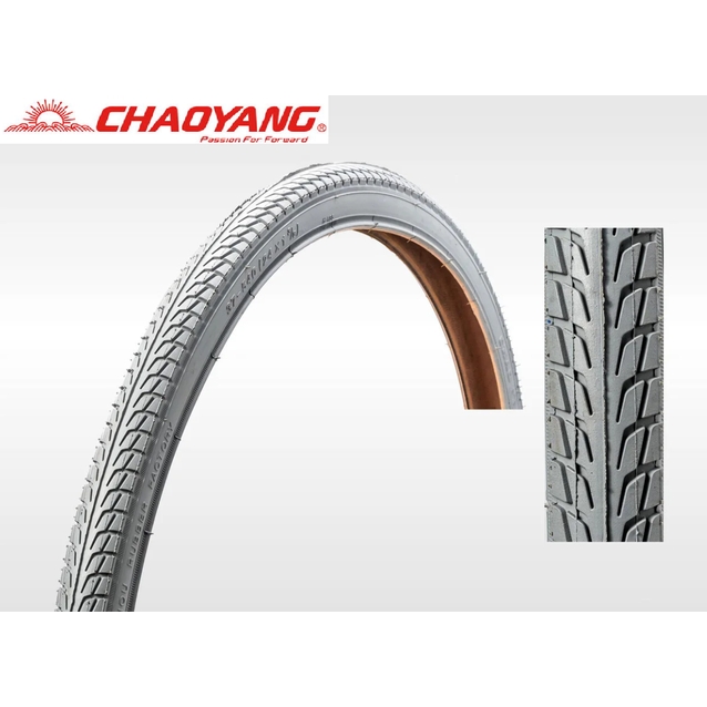 Покришка 37-540 (24-1.3/8) CHAOYANG (435) сіра, для інвалідної коляски фото westvelo.com