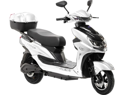 Електроскутер Corso «ATMOS» TS-402813, двигун 2000W, акумулятор 72V 35Ah графеновий, білий, колеса 10" + 1 ящик. акум