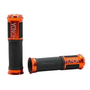 Мото гріпси GJCT (Honda) з відбійником, бронзові Гума/Алюміній