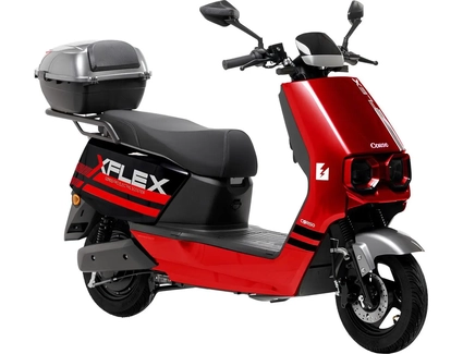 Електроскутер Corso «FLEX» FL-977328 двигун 1500W, акумулятор графеновий 72V 35Ah, червоний, колеса 10" + 1 ящик. акум