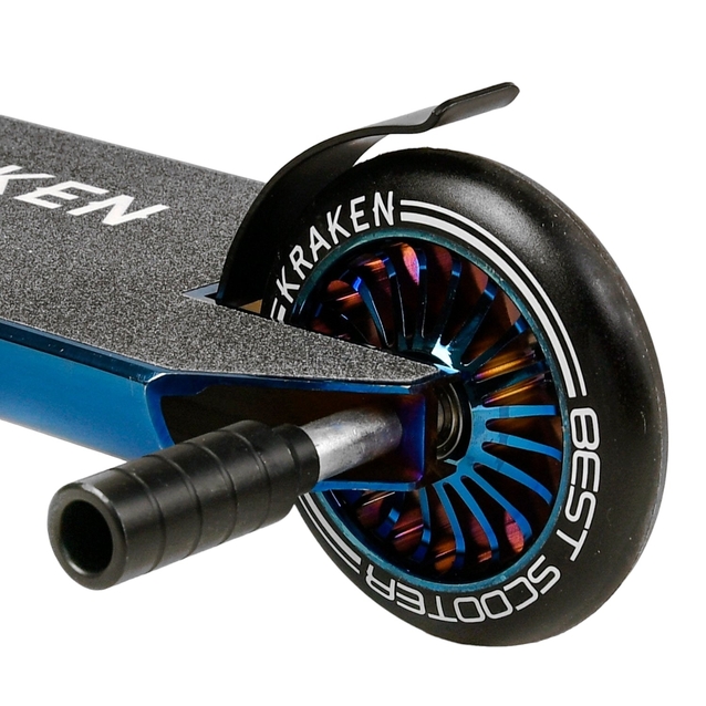 Самокат трюковий Best Scooter «KRAKEN» KR-71078 синій, HIC-система, пеги, AL диск та дека, колеса PU Ø110mm, ширина керма - 58 см