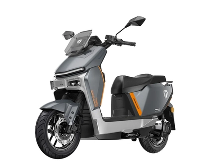 Електроскутер Yadea «GS80» 0948, двигун 2999W, акумулятор 72V 50Ah літій-залізо-фосфатний, сірий, колеса 12"