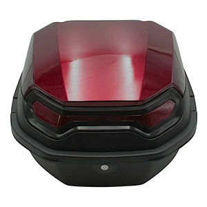 Кофр (багажник) для мотоцикла задній PRC (41×41×29) бордово-чорний