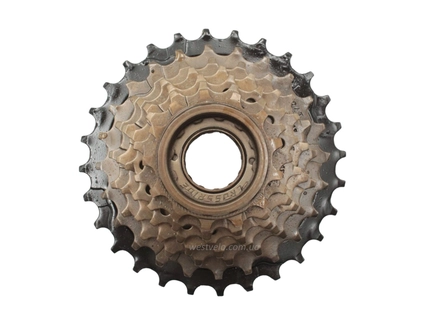 Зірка задня різьбова 7-рик CROSSRIDE чорно-коричнева (13-28T)