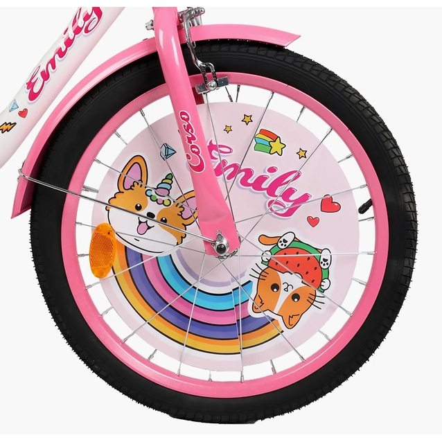 Дитячий велосипед 20 ST Corso «EMILY» ML-76599 біло-рожевий фото westvelo.com