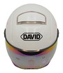 Мото шолом підлітковий, відкритий DAVID S310E регульований розмір. білий фото westvelo.com