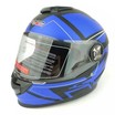 Мото шолом, закритий (S 55-56) F2 М65 чорно-синій, матовий фото westvelo.com