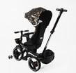 Дитячий велосипед 3-кол з батьківською ручкою, з даш, PU BestTrike «OSCAR» 6390/16-098 чорно-золотий, поворотне сидіння, складне кермо, кошик, телескопічна ручка фото westvelo.com