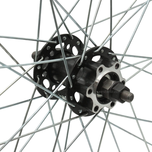 Колесо 27,5 перед, обід 2-ний чорний, втулка SHUNFENG, диск 6 болтів фото westvelo.com