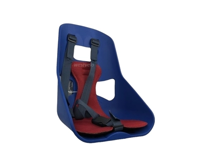 Крісло дитяче, пластик, на пряму раму, з спинкою, синє