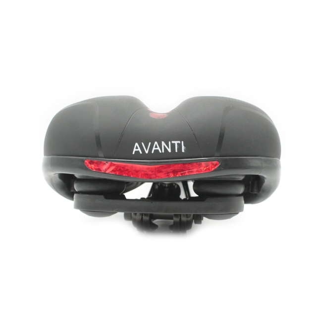 Сідло на демпферах з отвором AVANTI А-9 RECOVERY м'яке з катафотом фото westvelo.com