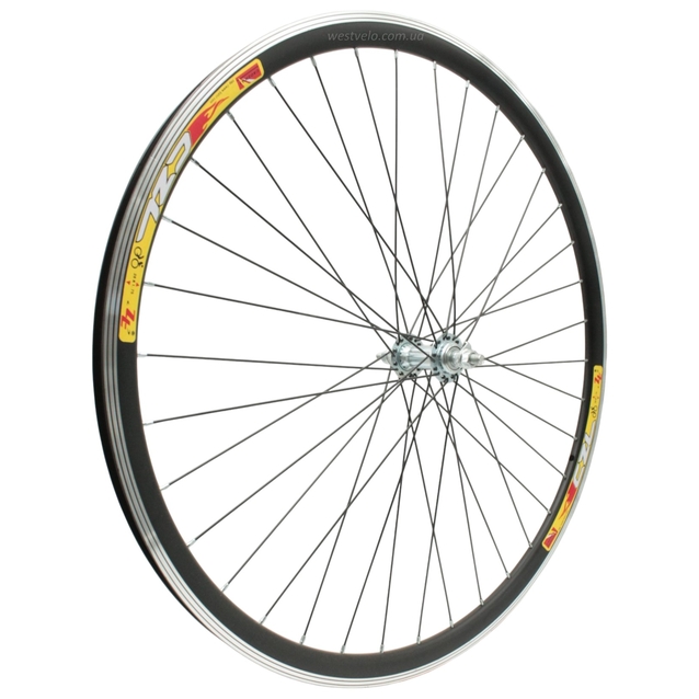 Колесо 28-29 перед, обід 2-ний чорний, втулка ST. на віночках, чорна спиця фото westvelo.com
