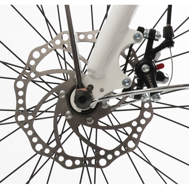 Міський велосипед 28 ST Corso «LIBERTY» LR-28014 сталь 20", (к-т SHIMANO) білий + кошик фото westvelo.com