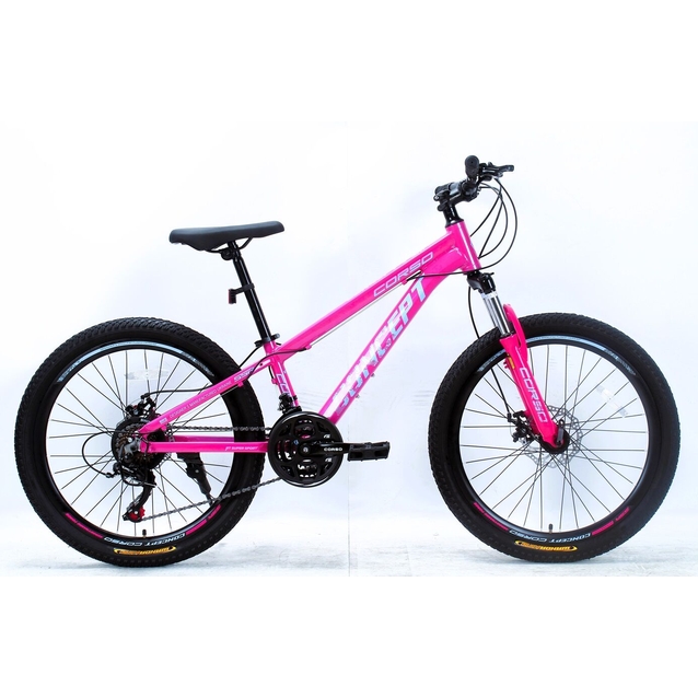 Велосипед 24 AL Corso «CONCEPT» CP-24135 алюміній 11", (к-т SHIMANO) рожевий фото westvelo.com