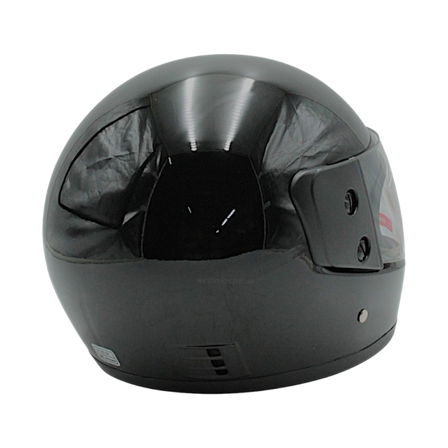 Мото шолом, закритий (L 59-60) BLD, чорний, глянець (825) фото westvelo.com