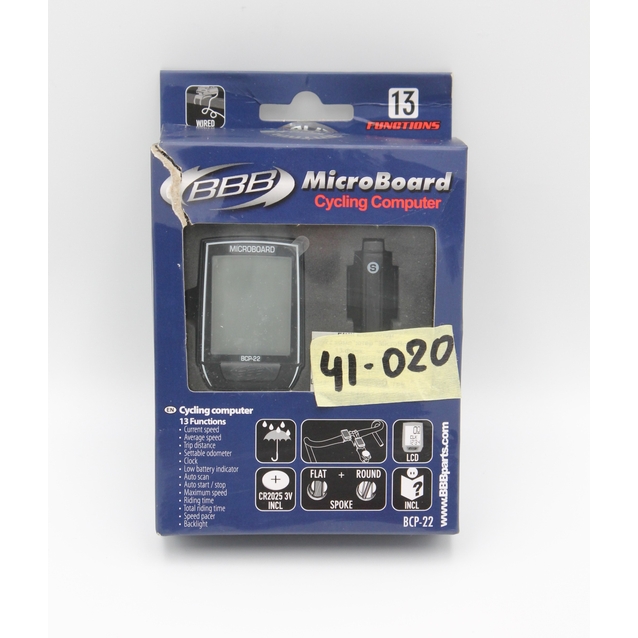 Велокомп'ютер BBB ВСР-22 "MicroBoard" чорний (13 functions) фото westvelo.com