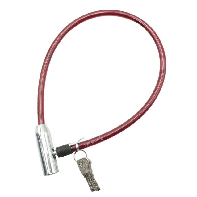 Замок метал на ключ Є на 0,65m (різні кольори) фото westvelo.com