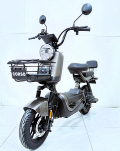 Електроскутер Corso «RAVEN» RN-126640 двигун 800W, акумулятор 60V/20Ah графеновий, сірий, колеса 10" + 1 ящик. акум