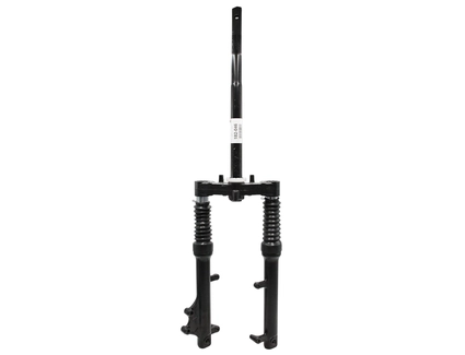 Вилка 12 аморт. різьб. Ø28.4mm. 24.8mm. під дискові гальма з отвором для фіксації керма, для електромопеда, L-400mm. р.з L-45mm. SHATTLEX