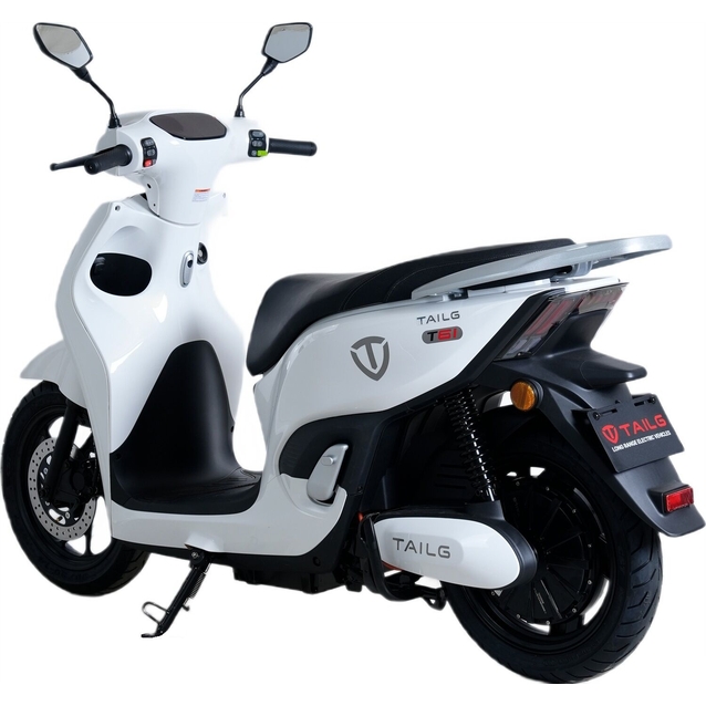 Електроскутер Tailg «T-61» GR-106, двигун 2500W, акумулятор 72V 38Ah графеновий, білий, колеса 14" фото westvelo.com
