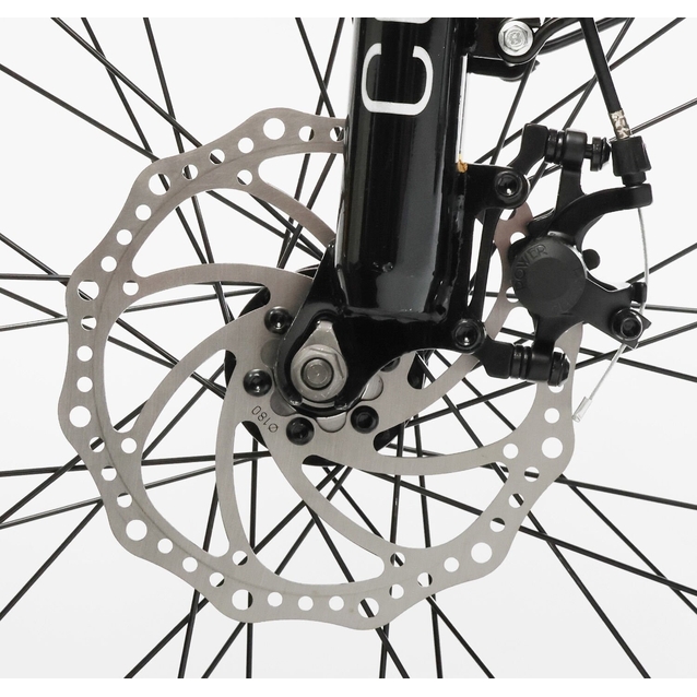 Електрофетбайк 24 AL Corso «VORTEX» TX-78950 алюміній, складний, двигун 500W, акумулятор 48V13Ah літієвий (к-т SHIMANO) чорний фото westvelo.com