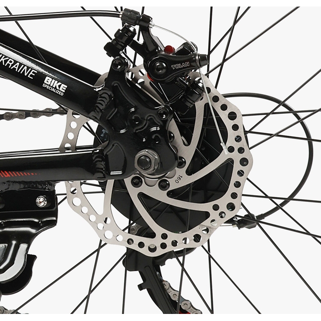 Велосипед 24 AL Corso «CONCEPT» CP-24266 алюміній 11", (к-т SHIMANO) чорно-червоний фото westvelo.com