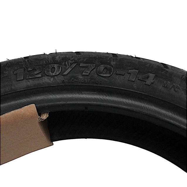 Покришка "14" 120/70-14 Б/К DELI TIRE Індонезія (SC-109F) дорожня TL фото westvelo.com