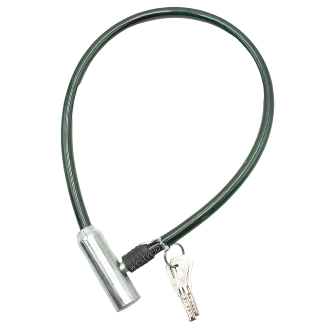 Замок метал на ключ Є на 0,65m (різні кольори) фото westvelo.com