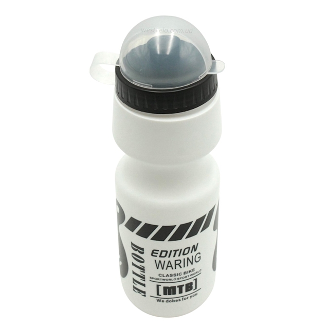 Фляга 750ml харч.пластик, біла фото westvelo.com