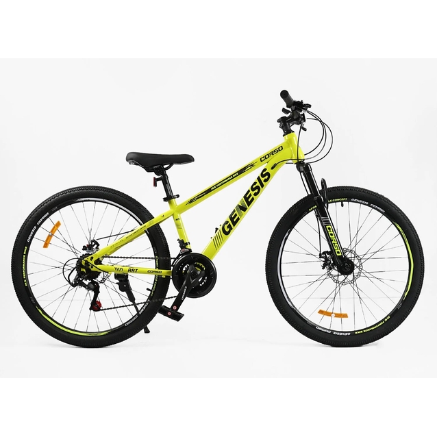 Велосипед 26 ST Corso «GENESIS»  T-26049 сталь 13", (к-т SunRun) жовтий фото westvelo.com