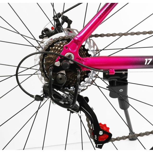 Велосипед 27.5 AL Corso «INTEGRA» NG-27092 алюміній 17", (к-т SHIMANO) чорно-рожевий фото westvelo.com