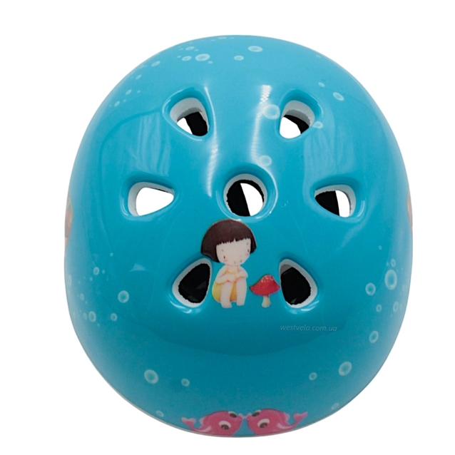 Вело шолом "TK Sport" 598 (55см) блакитний, море фото westvelo.com