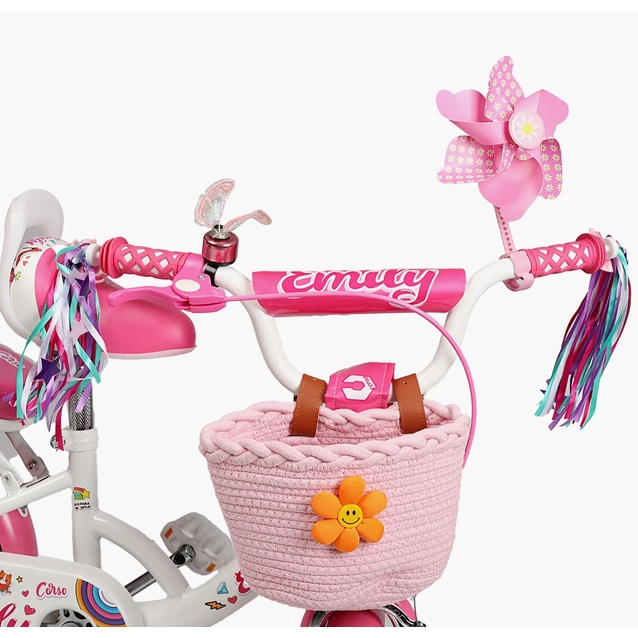 Дитячий велосипед 14 ST Corso «EMILY» ML-13065 біло-рожевий фото westvelo.com