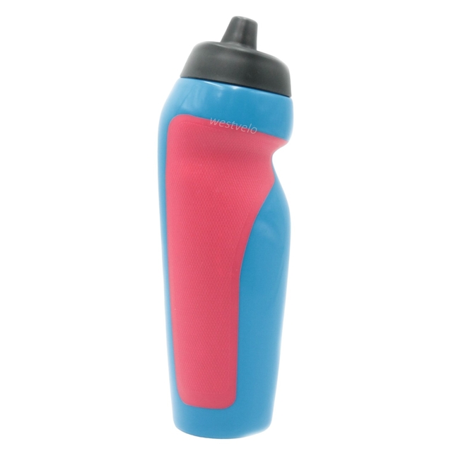 Фляга 650 ml харч.пластик, синя з червоними вставками фото westvelo.com