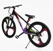 Велосипед 26 AL Corso «EVOLUTION» EV-26790 алюміній 13", (к-т SHIMANO) чорно-фіолетово-рожевий фото westvelo.com