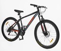 Велосипед 27.5 AL Corso «KORD» KD-10263 алюміній 17", (к-т SHIMANO) чорно-червоний фото westvelo.com