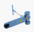 Самокат дитячий 3-х колісний Skyper KR-11/6093 синій, колеса PU Ø125mm/40mm зі світлом, музика та підсвічування платформи, кермо складне фото westvelo.com