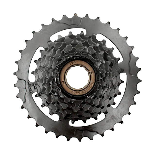 Зірка задня різьбова 8-рик Megarange LIAN SHENG, чорна (13-34T) фото westvelo.com