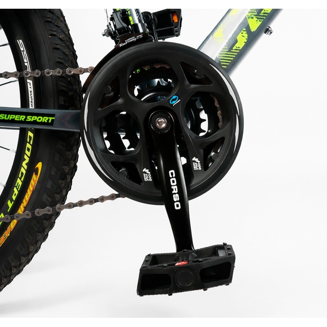 Велосипед 24 AL Corso «CONCEPT» CP-24318 алюміній 11", (к-т SHIMANO) графітовий фото westvelo.com