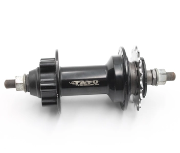 Втулка задня, (AL) TATU-BIKE, SINGLE SPEED (16T), під вісь 10мм, диск гальма 6 болтів, віночки, гайка, чорна (14Gx36H)