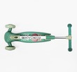 Самокат дитячий 3-х колісний Skyper SR-60614 зелений, колеса PU Ø125mm/40mm зі світлом, озвучування та підсвічування платформи, кермо складне фото westvelo.com