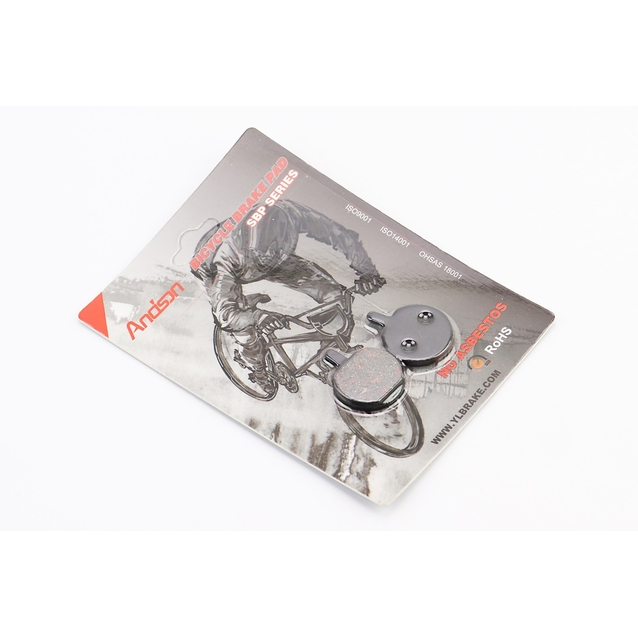 Колодки гальмівні дискові № 17 ANDSON (YL-1025) чорні фото westvelo.com